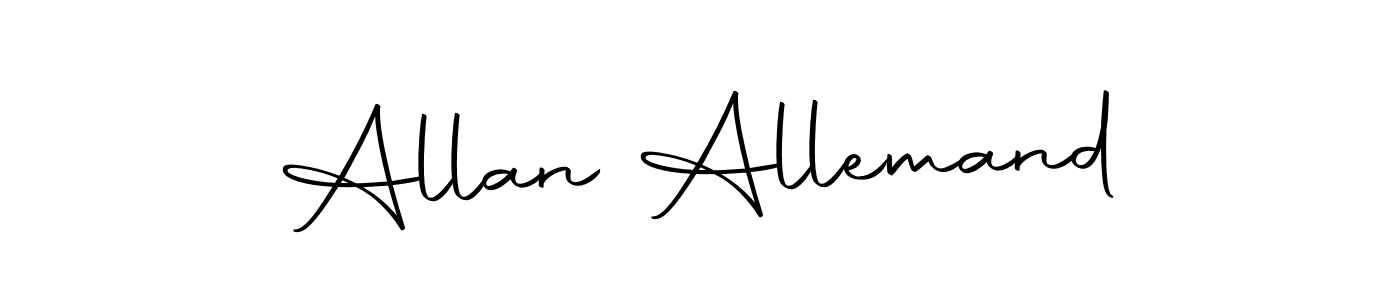 You should practise on your own different ways (Autography-DOLnW) to write your name (Allan Allemand) in signature. don't let someone else do it for you. Allan Allemand signature style 10 images and pictures png