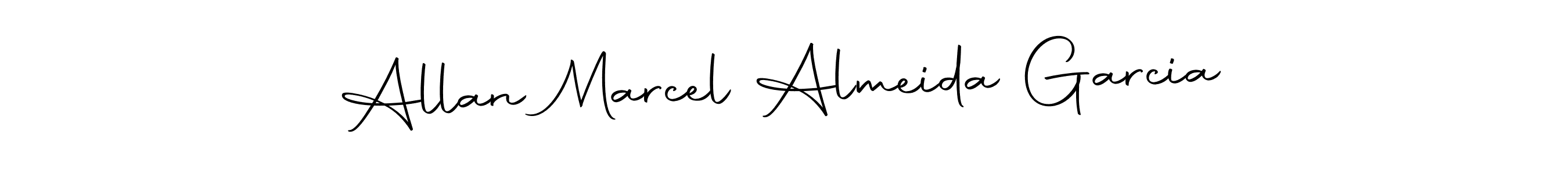 Make a short Allan Marcel Almeida Garcia signature style. Manage your documents anywhere anytime using Autography-DOLnW. Create and add eSignatures, submit forms, share and send files easily. Allan Marcel Almeida Garcia signature style 10 images and pictures png
