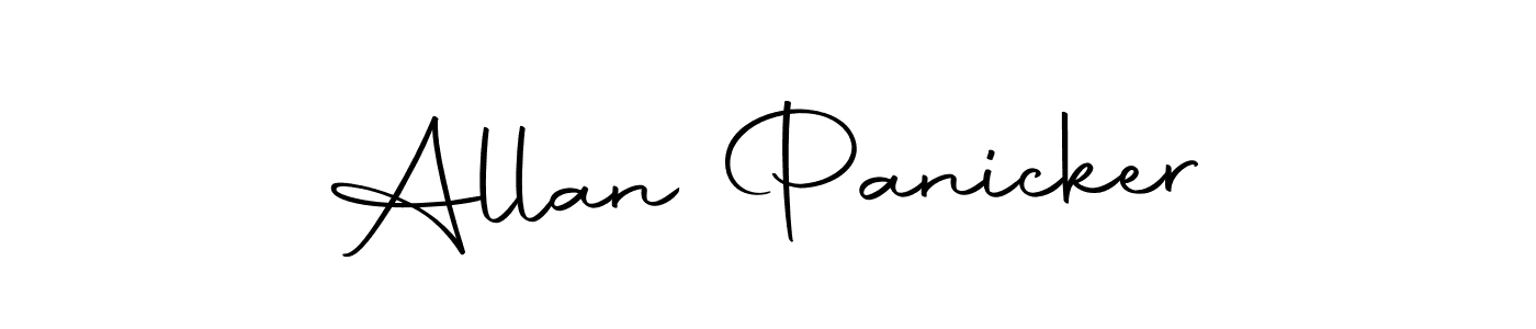 How to make Allan Panicker name signature. Use Autography-DOLnW style for creating short signs online. This is the latest handwritten sign. Allan Panicker signature style 10 images and pictures png