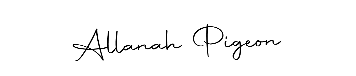 The best way (Autography-DOLnW) to make a short signature is to pick only two or three words in your name. The name Allanah Pigeon include a total of six letters. For converting this name. Allanah Pigeon signature style 10 images and pictures png