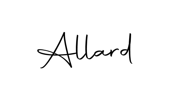 Design your own signature with our free online signature maker. With this signature software, you can create a handwritten (Autography-DOLnW) signature for name Allard. Allard signature style 10 images and pictures png