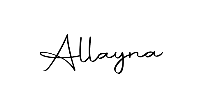 Create a beautiful signature design for name Allayna. With this signature (Autography-DOLnW) fonts, you can make a handwritten signature for free. Allayna signature style 10 images and pictures png