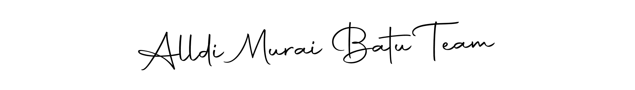 Similarly Autography-DOLnW is the best handwritten signature design. Signature creator online .You can use it as an online autograph creator for name Alldi Murai Batu Team. Alldi Murai Batu Team signature style 10 images and pictures png