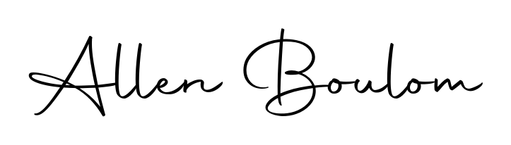 Once you've used our free online signature maker to create your best signature Autography-DOLnW style, it's time to enjoy signing your documents with Allen Boulom name. Allen Boulom signature style 10 images and pictures png
