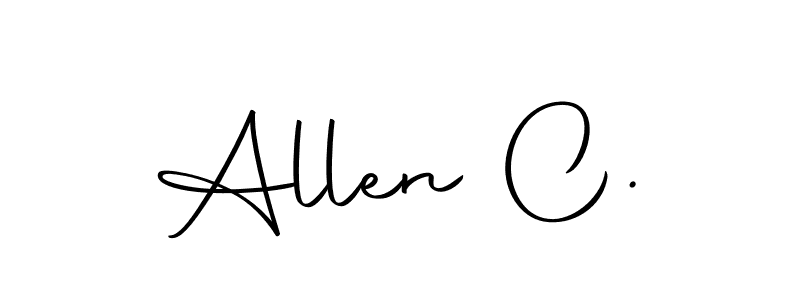 Use a signature maker to create a handwritten signature online. With this signature software, you can design (Autography-DOLnW) your own signature for name Allen C.. Allen C. signature style 10 images and pictures png