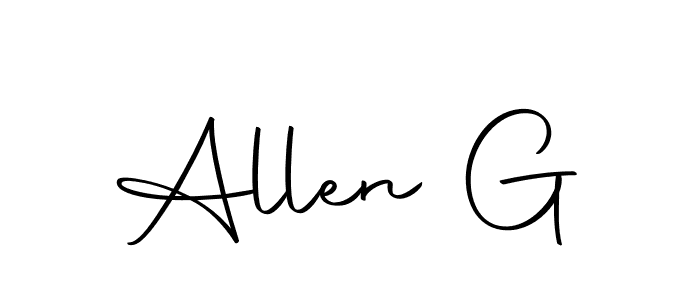 You can use this online signature creator to create a handwritten signature for the name Allen G. This is the best online autograph maker. Allen G signature style 10 images and pictures png