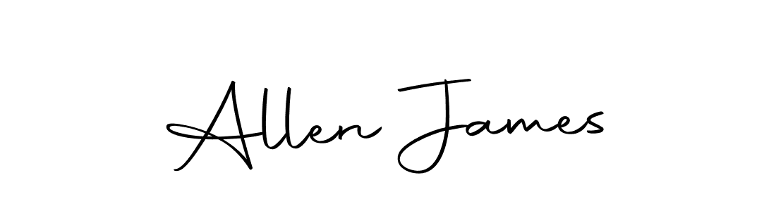 Design your own signature with our free online signature maker. With this signature software, you can create a handwritten (Autography-DOLnW) signature for name Allen James. Allen James signature style 10 images and pictures png