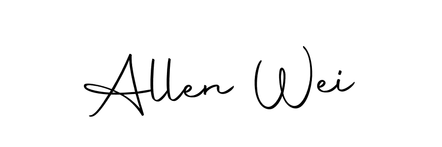 Design your own signature with our free online signature maker. With this signature software, you can create a handwritten (Autography-DOLnW) signature for name Allen Wei. Allen Wei signature style 10 images and pictures png