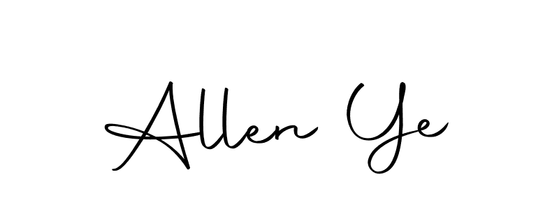 Make a short Allen Ye signature style. Manage your documents anywhere anytime using Autography-DOLnW. Create and add eSignatures, submit forms, share and send files easily. Allen Ye signature style 10 images and pictures png