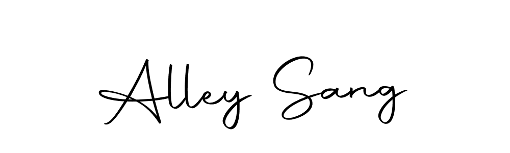 if you are searching for the best signature style for your name Alley Sang. so please give up your signature search. here we have designed multiple signature styles  using Autography-DOLnW. Alley Sang signature style 10 images and pictures png