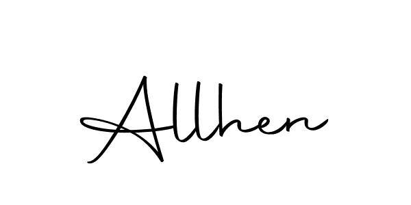 How to Draw Allhen signature style? Autography-DOLnW is a latest design signature styles for name Allhen. Allhen signature style 10 images and pictures png