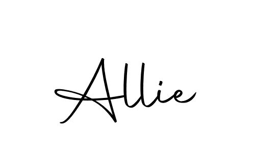 How to make Allie signature? Autography-DOLnW is a professional autograph style. Create handwritten signature for Allie name. Allie signature style 10 images and pictures png