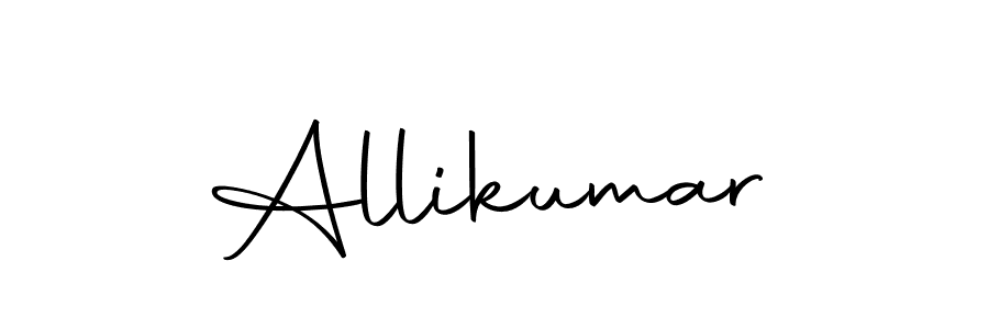 You should practise on your own different ways (Autography-DOLnW) to write your name (Allikumar) in signature. don't let someone else do it for you. Allikumar signature style 10 images and pictures png