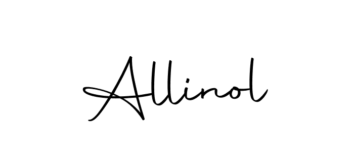 Use a signature maker to create a handwritten signature online. With this signature software, you can design (Autography-DOLnW) your own signature for name Allinol. Allinol signature style 10 images and pictures png
