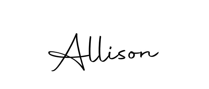 Design your own signature with our free online signature maker. With this signature software, you can create a handwritten (Autography-DOLnW) signature for name Allison. Allison signature style 10 images and pictures png