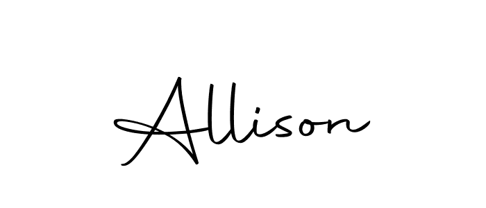 Design your own signature with our free online signature maker. With this signature software, you can create a handwritten (Autography-DOLnW) signature for name Allison. Allison signature style 10 images and pictures png