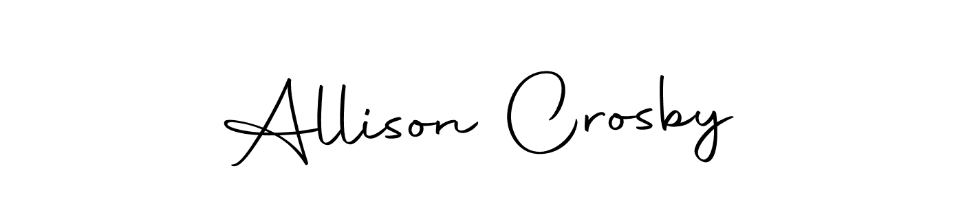 Create a beautiful signature design for name Allison Crosby. With this signature (Autography-DOLnW) fonts, you can make a handwritten signature for free. Allison Crosby signature style 10 images and pictures png