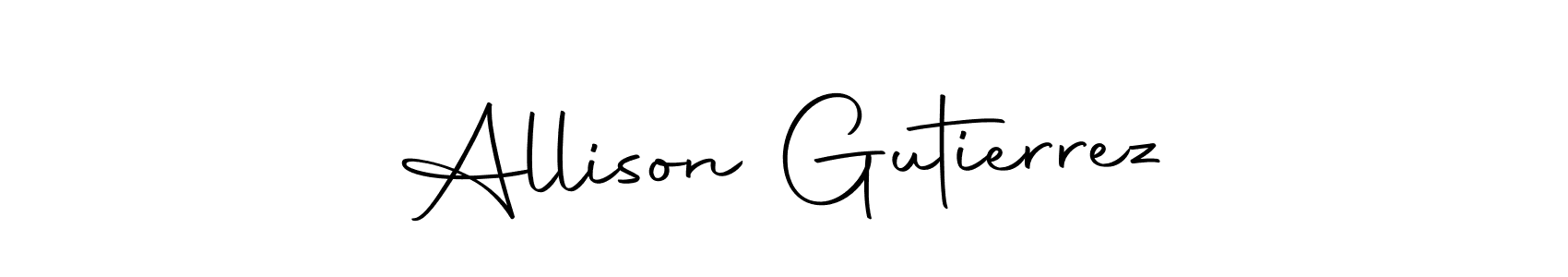 Make a beautiful signature design for name Allison Gutierrez. With this signature (Autography-DOLnW) style, you can create a handwritten signature for free. Allison Gutierrez signature style 10 images and pictures png