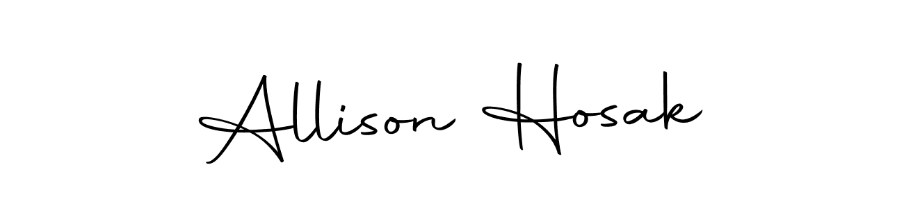 Design your own signature with our free online signature maker. With this signature software, you can create a handwritten (Autography-DOLnW) signature for name Allison Hosak. Allison Hosak signature style 10 images and pictures png