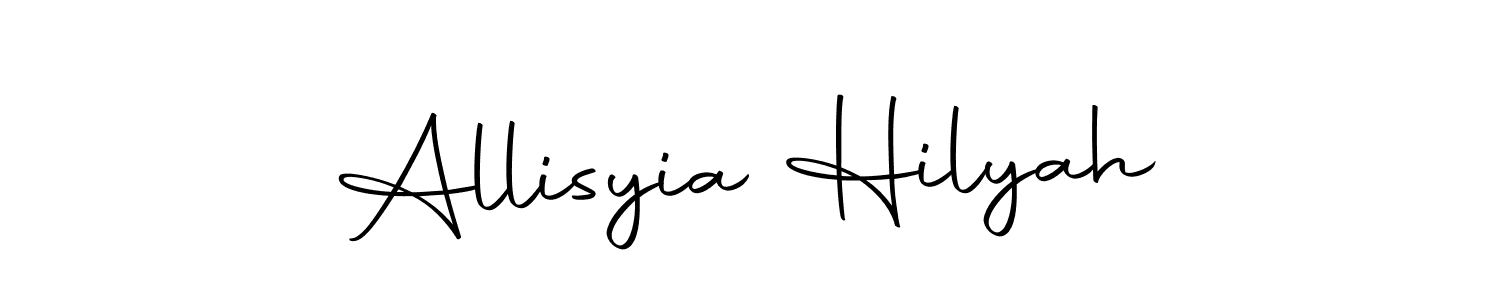 Allisyia Hilyah stylish signature style. Best Handwritten Sign (Autography-DOLnW) for my name. Handwritten Signature Collection Ideas for my name Allisyia Hilyah. Allisyia Hilyah signature style 10 images and pictures png