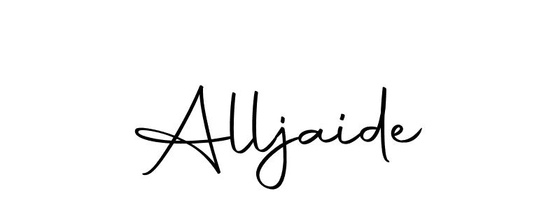 How to make Alljaide signature? Autography-DOLnW is a professional autograph style. Create handwritten signature for Alljaide name. Alljaide signature style 10 images and pictures png