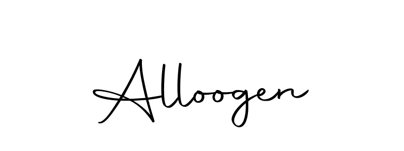 Alloogen stylish signature style. Best Handwritten Sign (Autography-DOLnW) for my name. Handwritten Signature Collection Ideas for my name Alloogen. Alloogen signature style 10 images and pictures png
