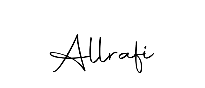 You should practise on your own different ways (Autography-DOLnW) to write your name (Allrafi) in signature. don't let someone else do it for you. Allrafi signature style 10 images and pictures png