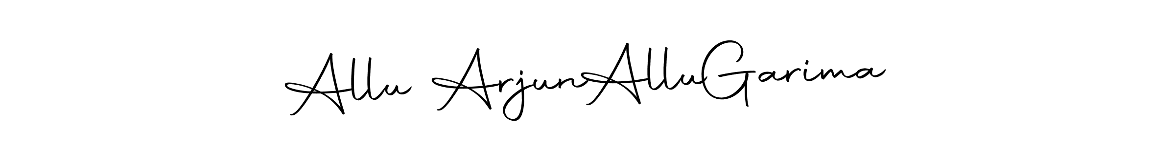 Here are the top 10 professional signature styles for the name Allu Arjun  Allu  Garima. These are the best autograph styles you can use for your name. Allu Arjun  Allu  Garima signature style 10 images and pictures png