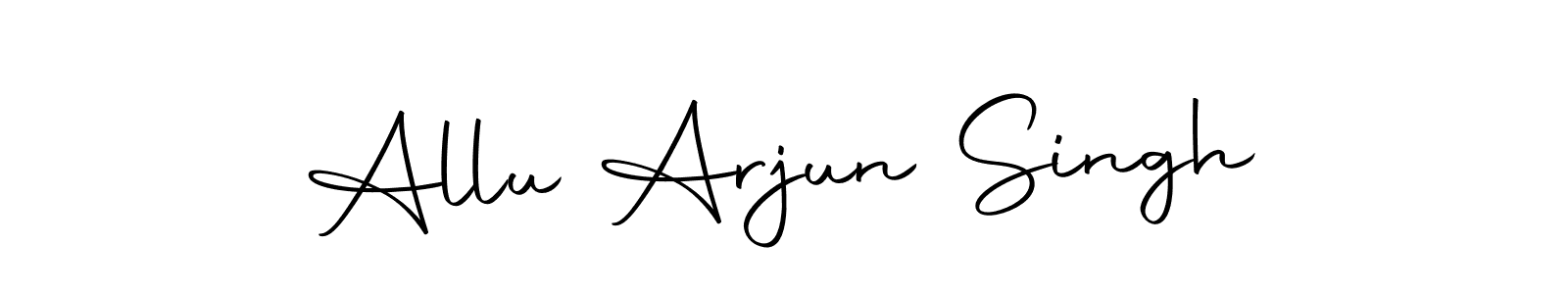 Autography-DOLnW is a professional signature style that is perfect for those who want to add a touch of class to their signature. It is also a great choice for those who want to make their signature more unique. Get Allu Arjun Singh name to fancy signature for free. Allu Arjun Singh signature style 10 images and pictures png