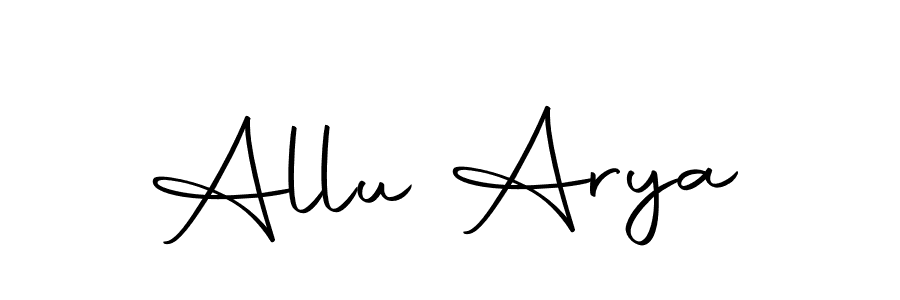 Create a beautiful signature design for name Allu Arya. With this signature (Autography-DOLnW) fonts, you can make a handwritten signature for free. Allu Arya signature style 10 images and pictures png