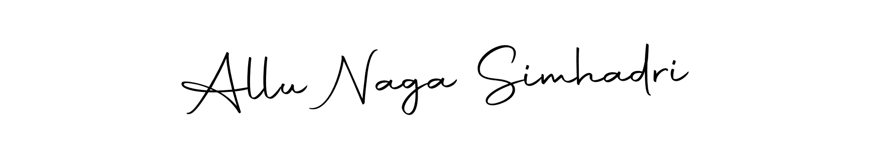 Design your own signature with our free online signature maker. With this signature software, you can create a handwritten (Autography-DOLnW) signature for name Allu Naga Simhadri. Allu Naga Simhadri signature style 10 images and pictures png