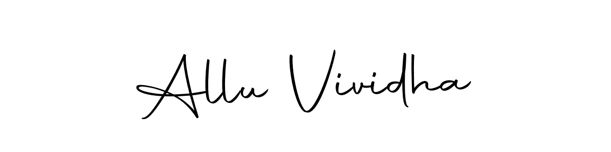 Make a beautiful signature design for name Allu Vividha. Use this online signature maker to create a handwritten signature for free. Allu Vividha signature style 10 images and pictures png