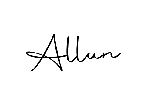 Make a beautiful signature design for name Allun. Use this online signature maker to create a handwritten signature for free. Allun signature style 10 images and pictures png