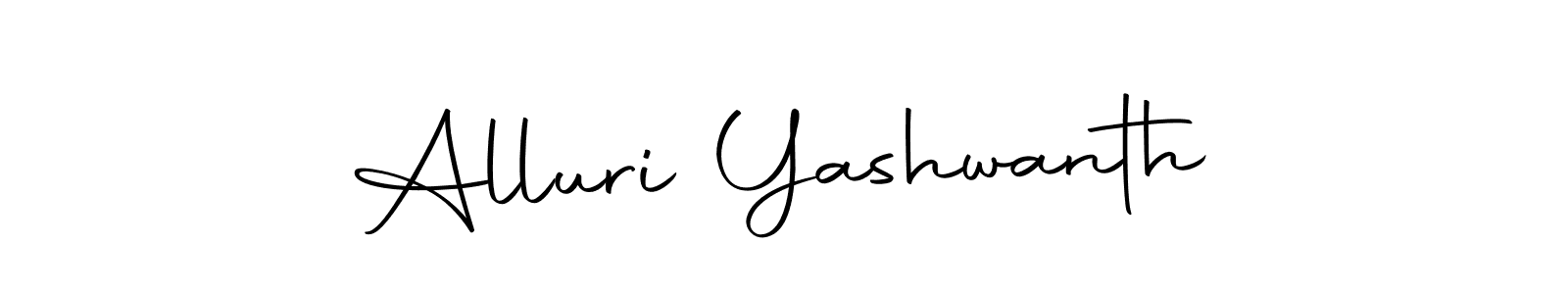 Alluri Yashwanth stylish signature style. Best Handwritten Sign (Autography-DOLnW) for my name. Handwritten Signature Collection Ideas for my name Alluri Yashwanth. Alluri Yashwanth signature style 10 images and pictures png