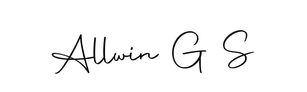 if you are searching for the best signature style for your name Allwin G S. so please give up your signature search. here we have designed multiple signature styles  using Autography-DOLnW. Allwin G S signature style 10 images and pictures png