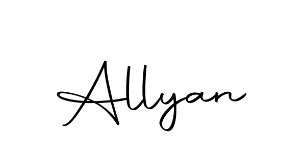 Also we have Allyan name is the best signature style. Create professional handwritten signature collection using Autography-DOLnW autograph style. Allyan signature style 10 images and pictures png