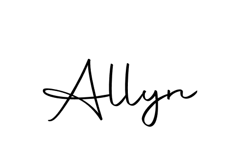 Also we have Allyn name is the best signature style. Create professional handwritten signature collection using Autography-DOLnW autograph style. Allyn signature style 10 images and pictures png