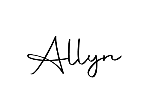 Also we have Allyn name is the best signature style. Create professional handwritten signature collection using Autography-DOLnW autograph style. Allyn signature style 10 images and pictures png