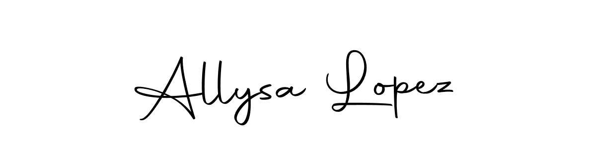 You should practise on your own different ways (Autography-DOLnW) to write your name (Allysa Lopez) in signature. don't let someone else do it for you. Allysa Lopez signature style 10 images and pictures png