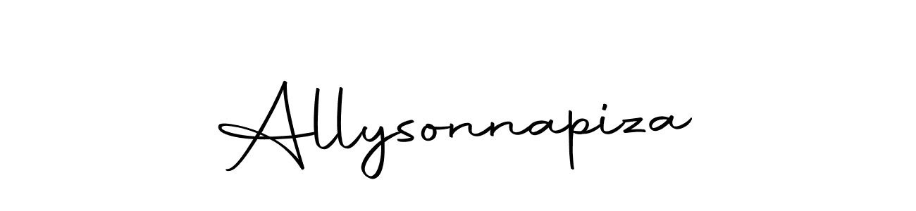 Use a signature maker to create a handwritten signature online. With this signature software, you can design (Autography-DOLnW) your own signature for name Allysonnapiza. Allysonnapiza signature style 10 images and pictures png