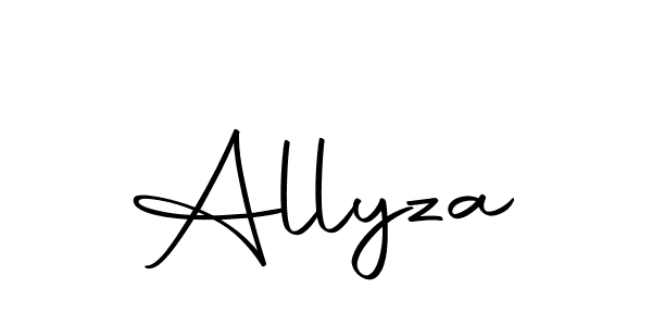 How to make Allyza signature? Autography-DOLnW is a professional autograph style. Create handwritten signature for Allyza name. Allyza signature style 10 images and pictures png