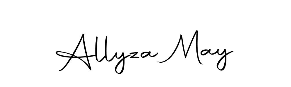 How to make Allyza May signature? Autography-DOLnW is a professional autograph style. Create handwritten signature for Allyza May name. Allyza May signature style 10 images and pictures png