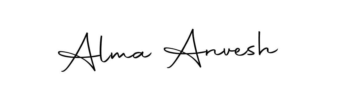 Create a beautiful signature design for name Alma Anvesh. With this signature (Autography-DOLnW) fonts, you can make a handwritten signature for free. Alma Anvesh signature style 10 images and pictures png