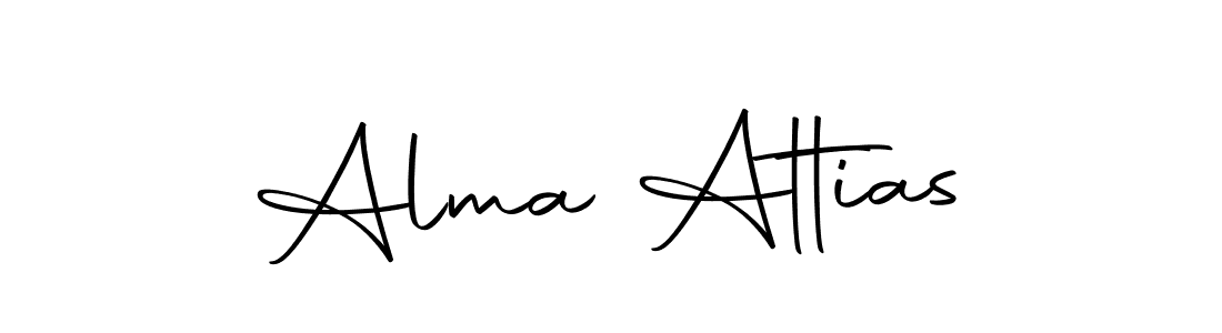 Create a beautiful signature design for name Alma Attias. With this signature (Autography-DOLnW) fonts, you can make a handwritten signature for free. Alma Attias signature style 10 images and pictures png