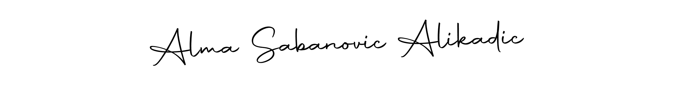 Alma Sabanovic Alikadic stylish signature style. Best Handwritten Sign (Autography-DOLnW) for my name. Handwritten Signature Collection Ideas for my name Alma Sabanovic Alikadic. Alma Sabanovic Alikadic signature style 10 images and pictures png