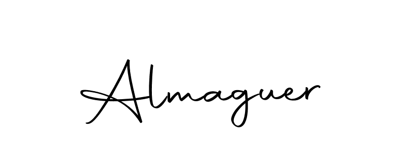 Use a signature maker to create a handwritten signature online. With this signature software, you can design (Autography-DOLnW) your own signature for name Almaguer. Almaguer signature style 10 images and pictures png