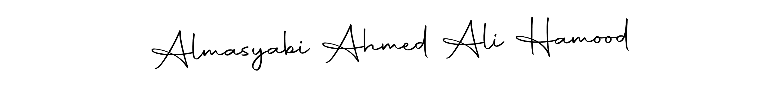 Design your own signature with our free online signature maker. With this signature software, you can create a handwritten (Autography-DOLnW) signature for name Almasyabi Ahmed Ali Hamood. Almasyabi Ahmed Ali Hamood signature style 10 images and pictures png