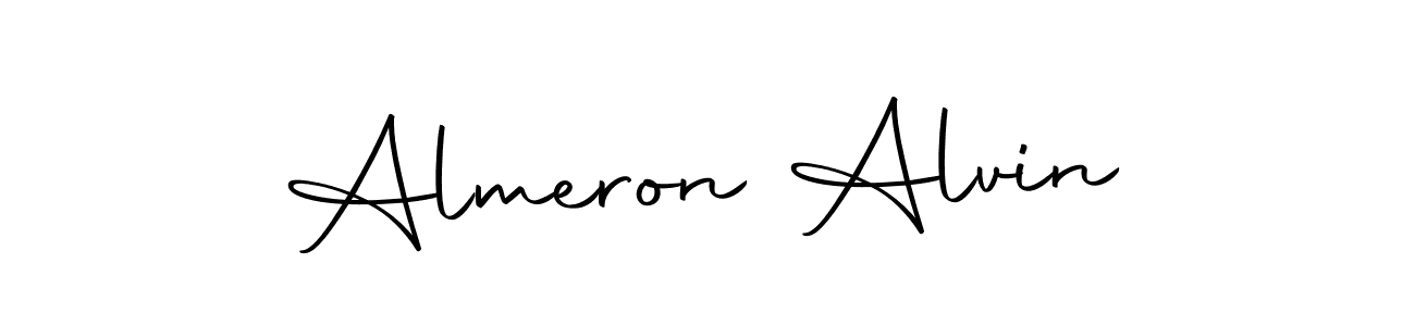 Use a signature maker to create a handwritten signature online. With this signature software, you can design (Autography-DOLnW) your own signature for name Almeron Alvin. Almeron Alvin signature style 10 images and pictures png