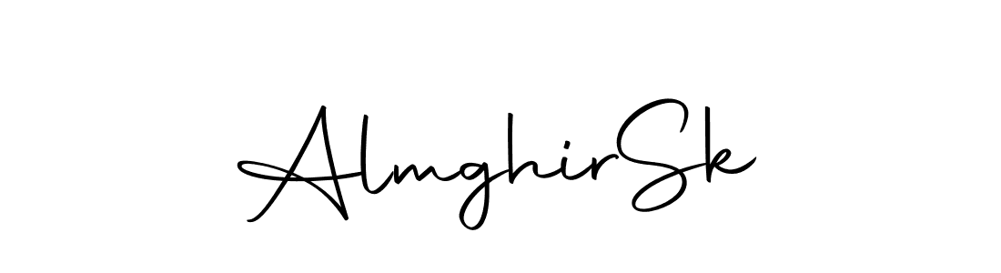 You can use this online signature creator to create a handwritten signature for the name Almghir  Sk. This is the best online autograph maker. Almghir  Sk signature style 10 images and pictures png