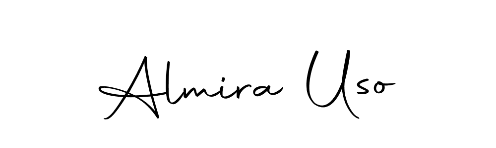 How to make Almira Uso name signature. Use Autography-DOLnW style for creating short signs online. This is the latest handwritten sign. Almira Uso signature style 10 images and pictures png